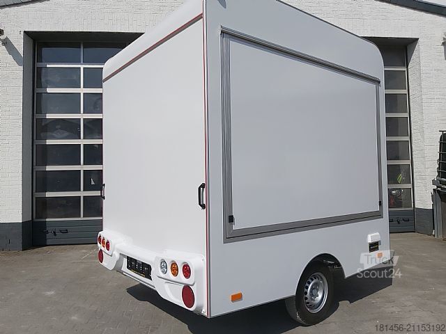 Säljtrailer trailershop Retro Compact 250cm innen Licht 230 V 1 Klappe Neu verfügbar