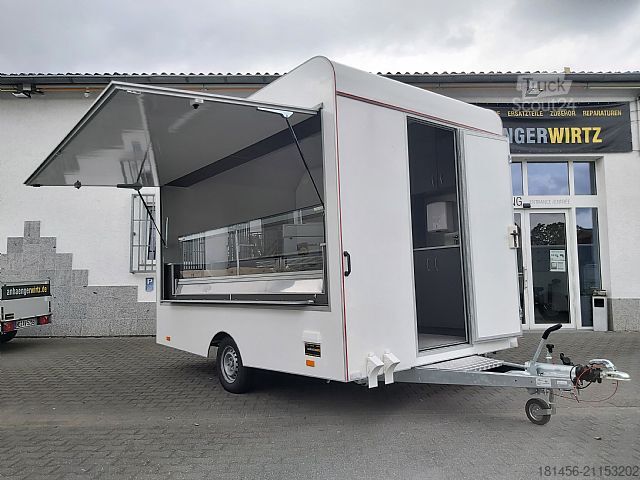 Verkaufsanhänger trailershop Frische Kühltheke Feinkost Gastro Verkaufsmobil