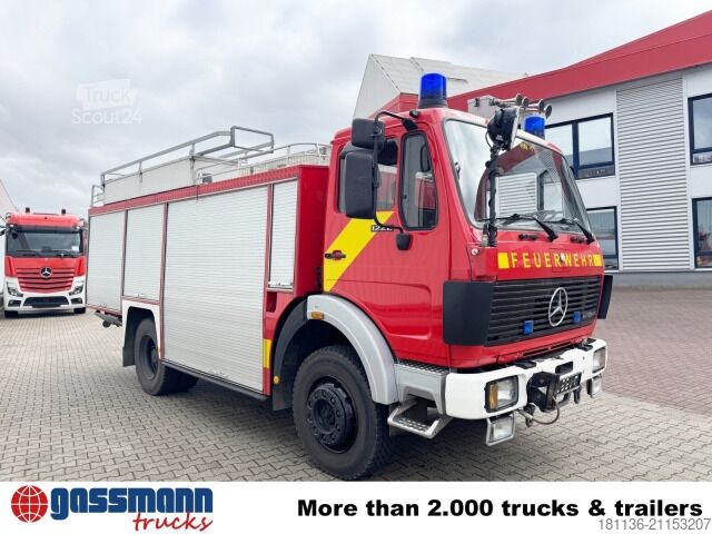 Feuerwehrfahrzeug Mercedes-Benz 1222 AF 4x4, Rüstwagen RW 2, Seilwinde