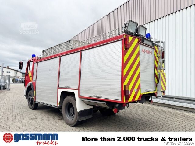 Feuerwehrfahrzeug Mercedes-Benz 1222 AF 4x4, Rüstwagen RW 2, Seilwinde