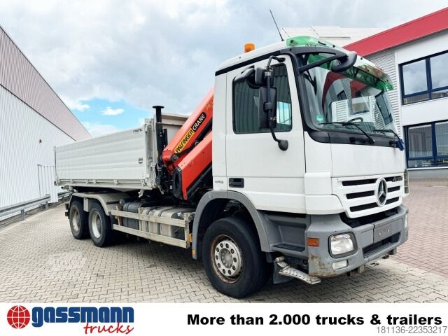Kipper LKW Mercedes-Benz Actros 2644 LK 6x4, Dautel Wechselsystem, Kran
