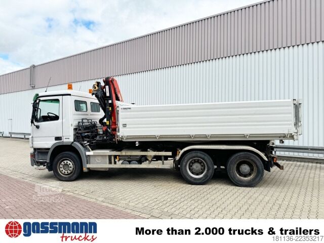 Kipper LKW Mercedes-Benz Actros 2644 LK 6x4, Dautel Wechselsystem, Kran