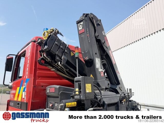 Kampós konténerszállító teherautó Mercedes-Benz Actros 2635 6x4, Kran Hiab XS 122B-3 Duo,