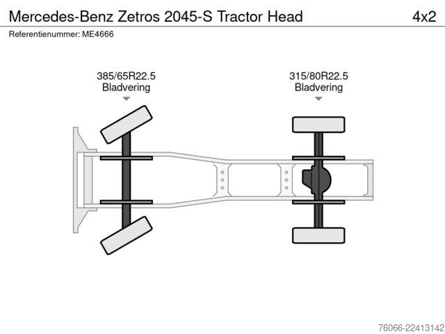 Standard-SZM Mercedes-Benz Zetros 2045-S Tractor Head