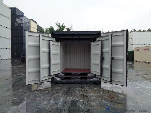Lodný kontajner 10/ 8/6 Fuß Set Baucontainer / Lichtgrau Minicontainer/Containerset/Self Storage