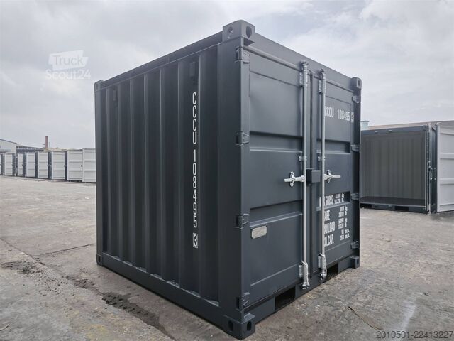 Lodný kontajner 10/ 8/6 Fuß Set Baucontainer / Lichtgrau Minicontainer/Containerset/Self Storage