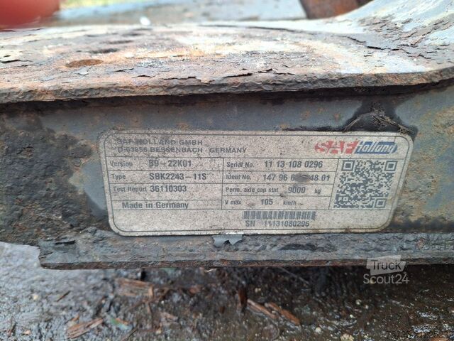 As voor bouwmachines SAF SBK2243-11S ( 9 TONS )