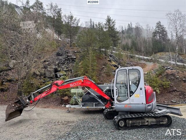 Excavator pe șenile Wacker Neuson 50Z3 RD tracked excavator with digging bucket and