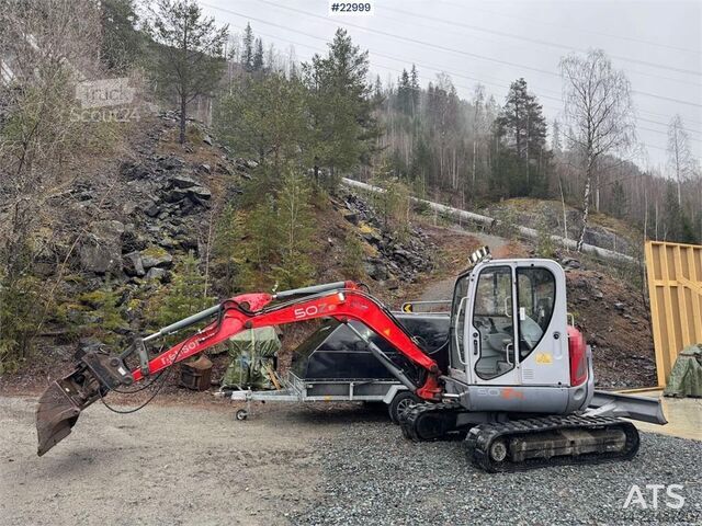 Excavator pe șenile Wacker Neuson 50Z3 RD tracked excavator with digging bucket and