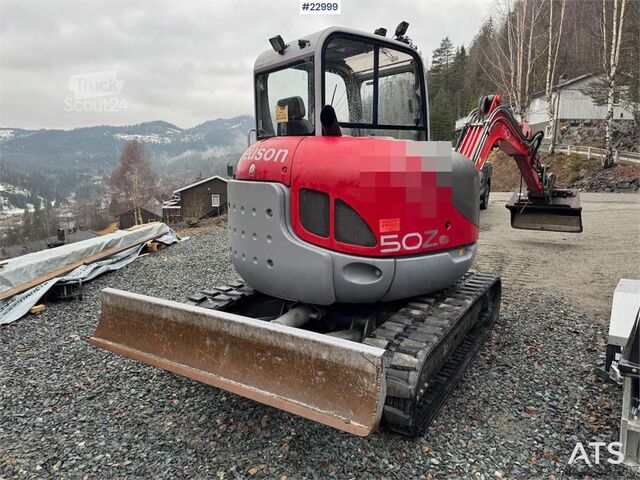 Excavator pe șenile Wacker Neuson 50Z3 RD tracked excavator with digging bucket and