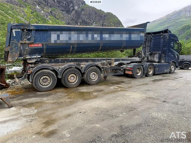  Volvo FH540 6x4 tractor unit with a 2017 3-axle Langendo