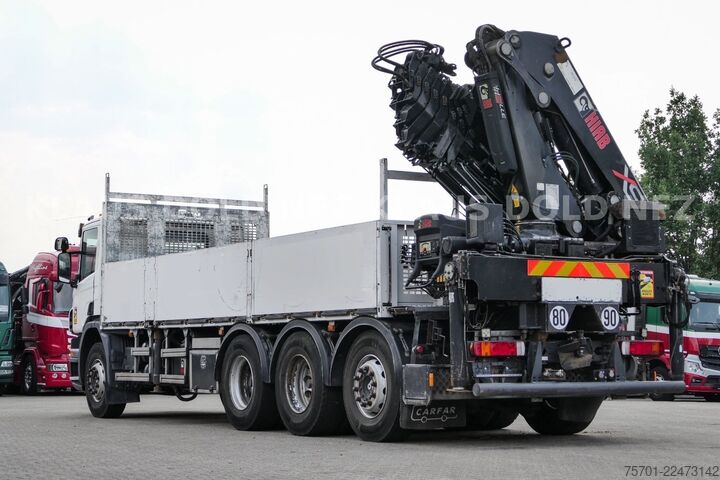Gru montata su autocarro SCANIA P 400 Pritsche Kran HIAB 377 E Funk Euro 5