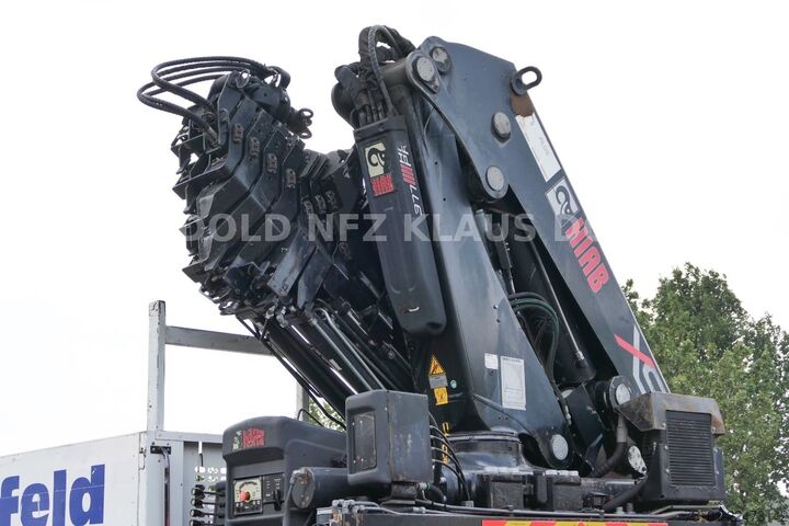 Gru montata su autocarro SCANIA P 400 Pritsche Kran HIAB 377 E Funk Euro 5