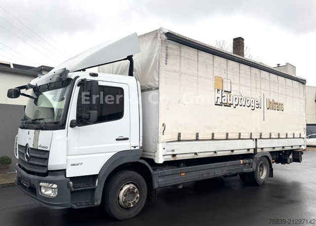 Platformas kravas automašīna ar tentu MERCEDES-BENZ 1527 Atego 3, LBW Klima, Standhzg., 6 Zyl.
