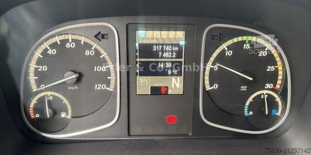 Platformas kravas automašīna ar tentu MERCEDES-BENZ 1527 Atego 3, LBW Klima, Standhzg., 6 Zyl.