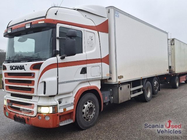 Ledusskapja furgons Scania R 420 LB6x2MNB Analog Tacho Rohrbahnen Komplettzug