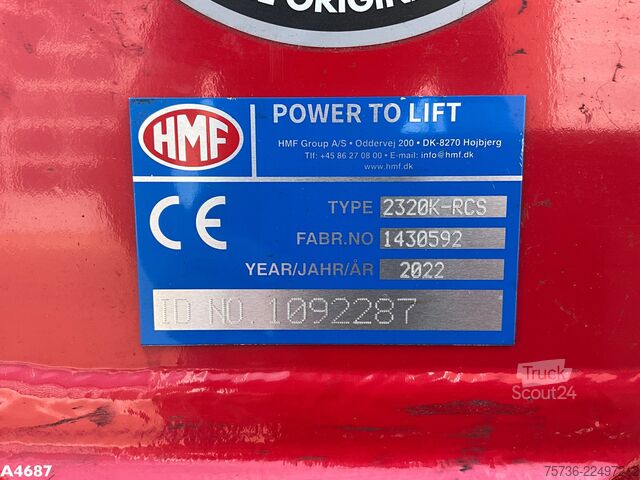 HMF Hermeler Maschinenbau 23 Tonmeter laadkraan New and Unused!