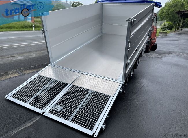 Remorque à benne basculante TwinTrailer Kipper & Transporter TT3030 309x183cm Höhe:120cm 3,0t.