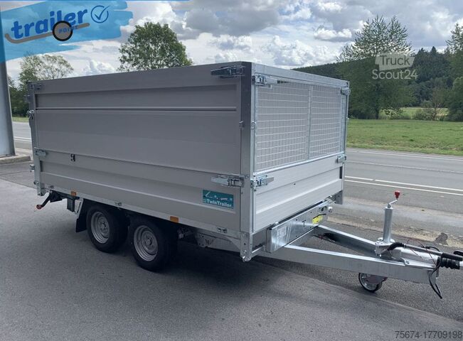 Remorque à benne basculante TwinTrailer Kipper & Transporter TT3030 309x183cm Höhe:120cm 3,0t.