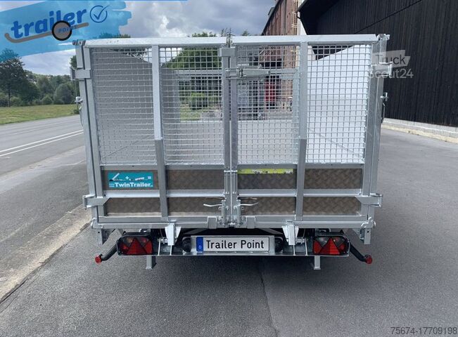 Remorque à benne basculante TwinTrailer Kipper & Transporter TT3030 309x183cm Höhe:120cm 3,0t.