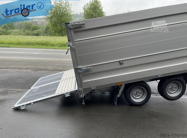 Remorque à benne basculante TwinTrailer Kipper & Transporter TT3030 309x183cm Höhe:120cm 3,0t.
