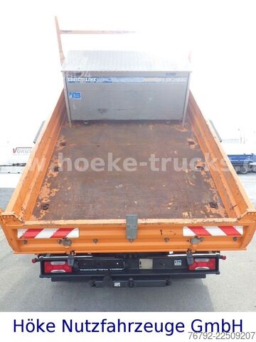 Furgone ribaltabile a tre lati IVECO 70 C 18 DoKa/Kipper/Palfinger Kran/Greifer/2xAHK