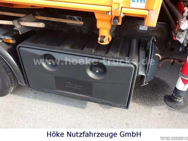 Furgone ribaltabile IVECO 70 C 18 DoKa/Kipper/Palfinger Kran/Greifer/2xAHK