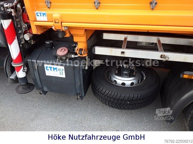 Furgone ribaltabile IVECO 70 C 18 DoKa/Kipper/Palfinger Kran/Greifer/2xAHK