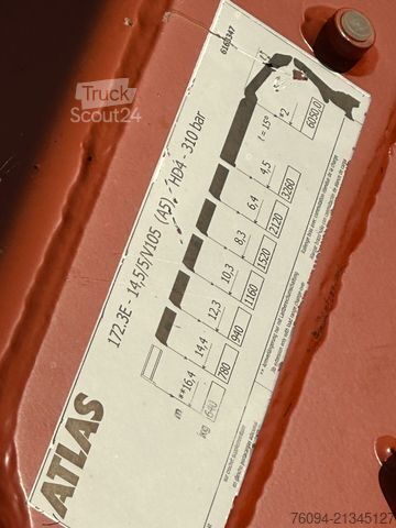 Ciężarówka z płaską platformą MERCEDES-BENZ Actros 2536 6x2 KRAN 20m FUNK Pritsche 7,5m