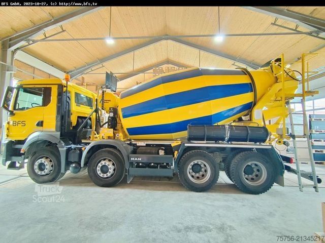 Betonmixer vrachtwagen MAN TGS (TG3) 32.400 8x4 BB CH Betonmischer  Stetter