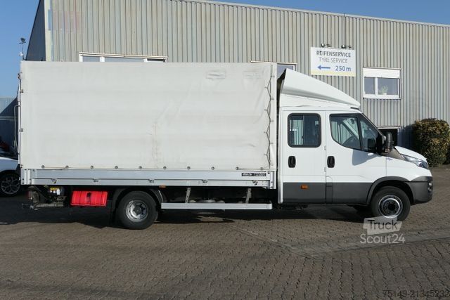 Tentinė furgonė IVECO 70C18HD Daily 4x2, Sortimo, Klima, LBW, 6 Sitze