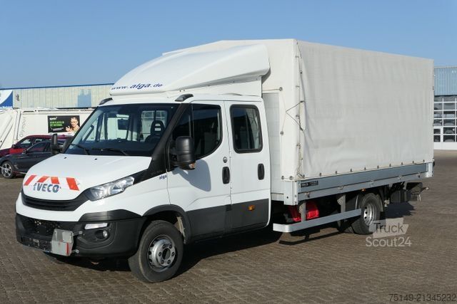 Tentinė furgonė IVECO 70C18HD Daily 4x2, Sortimo, Klima, LBW, 6 Sitze