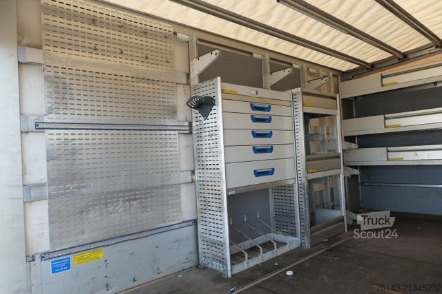 Tentinė furgonė IVECO 70C18HD Daily 4x2, Sortimo, Klima, LBW, 6 Sitze