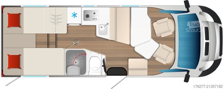 Pusiau integralus Burstner Campeo TD 691 G Fiat