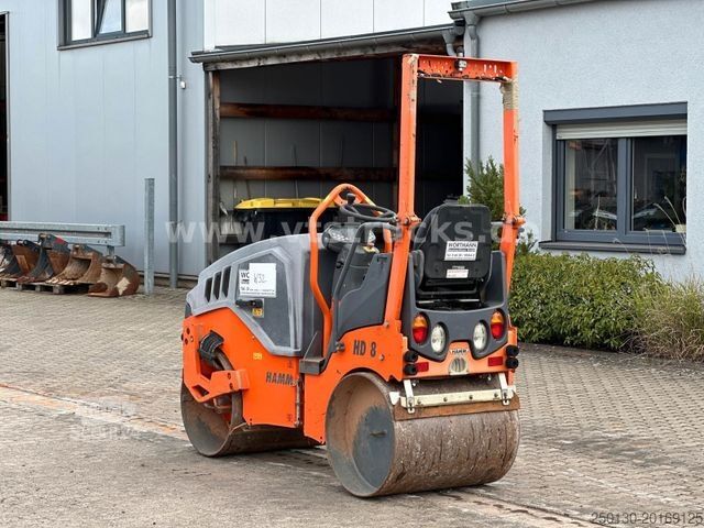 Rouleau monocylindre HAMM HD 8VV Walzenzug 443 Std.