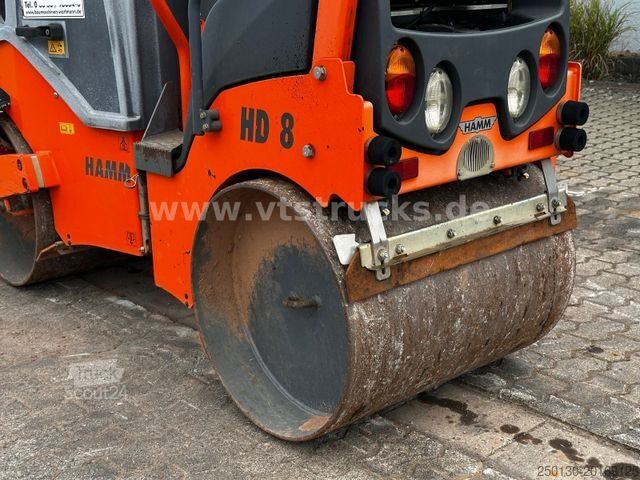 Rouleau monocylindre HAMM HD 8VV Walzenzug 443 Std.