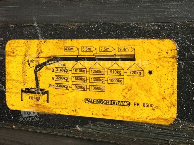 Driezijdige kipper MAN TGM 18.340 4x2 Meiller DSK + Palfinger-Ladekran