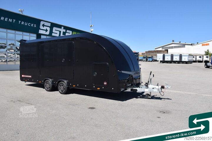 Ремарке за превоз на автомобили BRIAN JAMES TRAILERS Race Sport Seilwinde Zusatzrampen Solarpanele