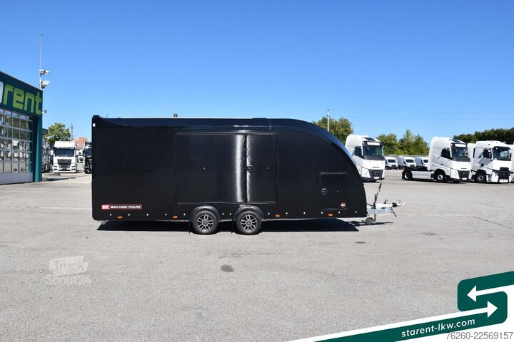 Ремарке за превоз на автомобили BRIAN JAMES TRAILERS Race Sport Seilwinde Zusatzrampen Solarpanele