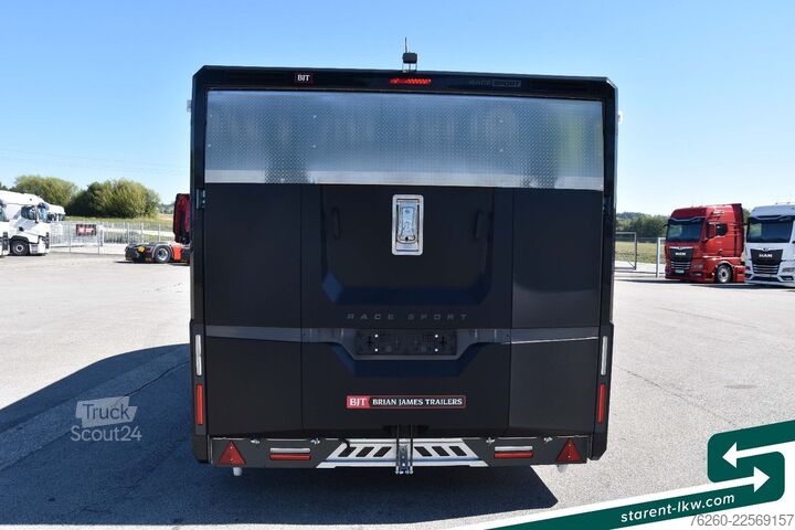 Ремарке за превоз на автомобили BRIAN JAMES TRAILERS Race Sport Seilwinde Zusatzrampen Solarpanele