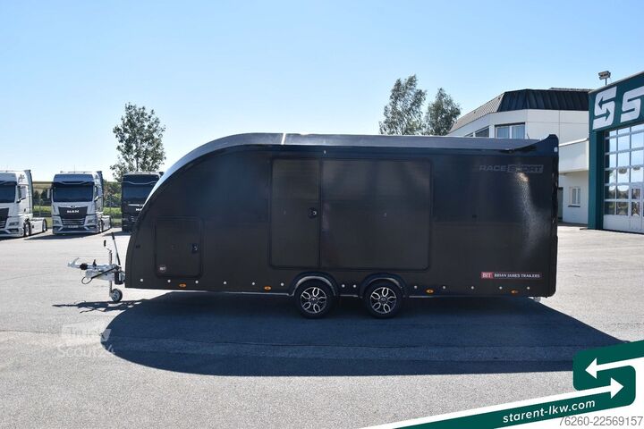 Ремарке за превоз на автомобили BRIAN JAMES TRAILERS Race Sport Seilwinde Zusatzrampen Solarpanele
