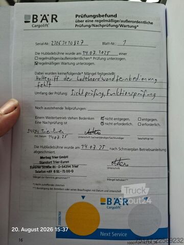 Фургон с брезентова завеса FUSO Canter 7C18 Klima LBW Euro6E 3-Sitzer