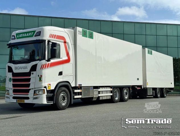 Koelwagen SCANIA S500 6X2 RETARDER 50 CC COMBI 2x TAILLIFT TOP CO
