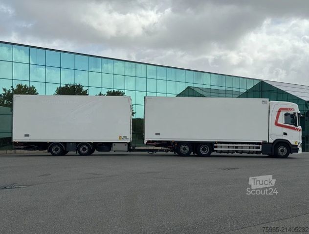 Koelwagen SCANIA S500 6X2 RETARDER 50 CC COMBI 2x TAILLIFT TOP CO