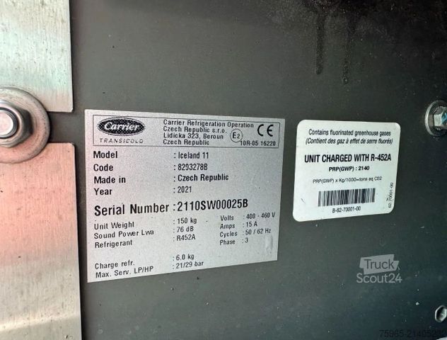 Koelwagen SCANIA S500 6X2 RETARDER 50 CC COMBI 2x TAILLIFT TOP CO