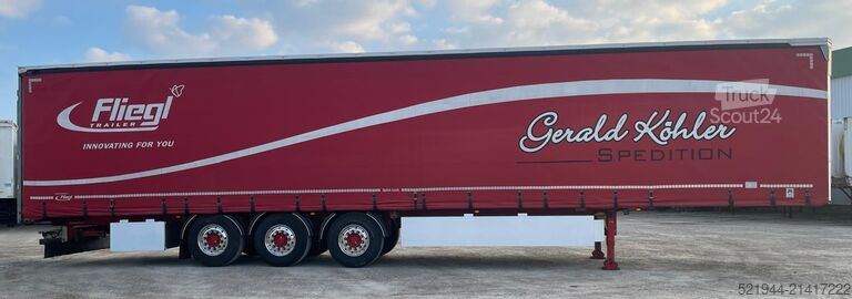 Atvērta puspiekabe ar tentu FLIEGL SDS 390 X-TRA Long Tautliner Alcoa