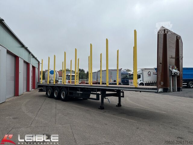 Tukkipuoliperävaunu SCHWARZMÜLLER S1*Holzrungen & Plattform*Liftachse*SAF-Achsen*