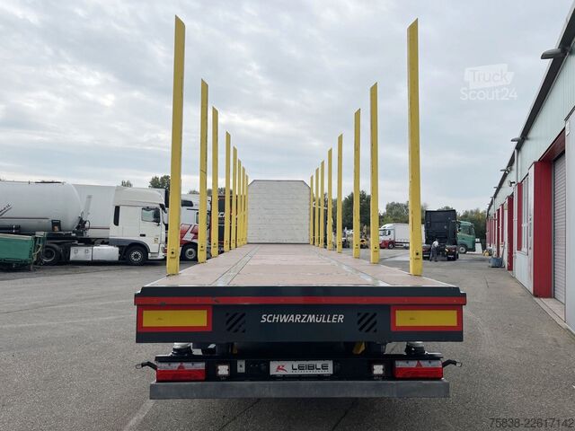 Tukkipuoliperävaunu SCHWARZMÜLLER S1*Holzrungen & Plattform*Liftachse*SAF-Achsen*