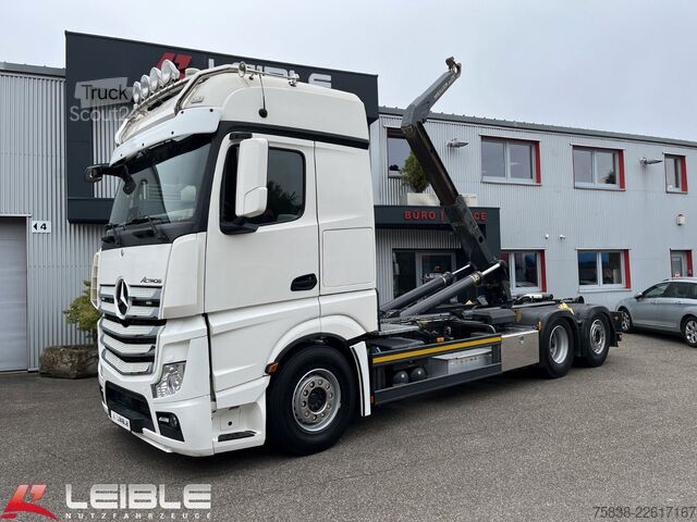 شاحنة قلّابة بذراع تحميل متحرك MERCEDES-BENZ Actros 2552*Big Space*Meiller RS21.65*Lift/Lenk*