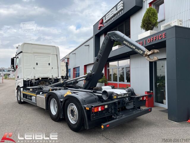 شاحنة قلّابة بذراع تحميل متحرك MERCEDES-BENZ Actros 2552*Big Space*Meiller RS21.65*Lift/Lenk*